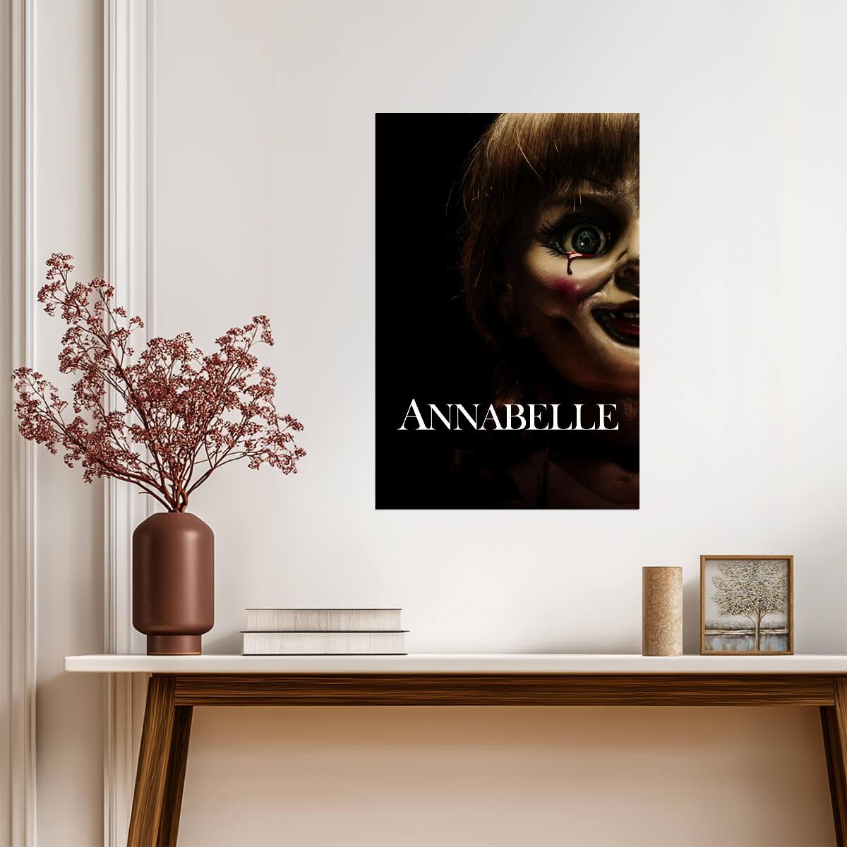 Annabelle 2014 Movie Poster | Bloody Tear Close-Up - Movies & TV Poster