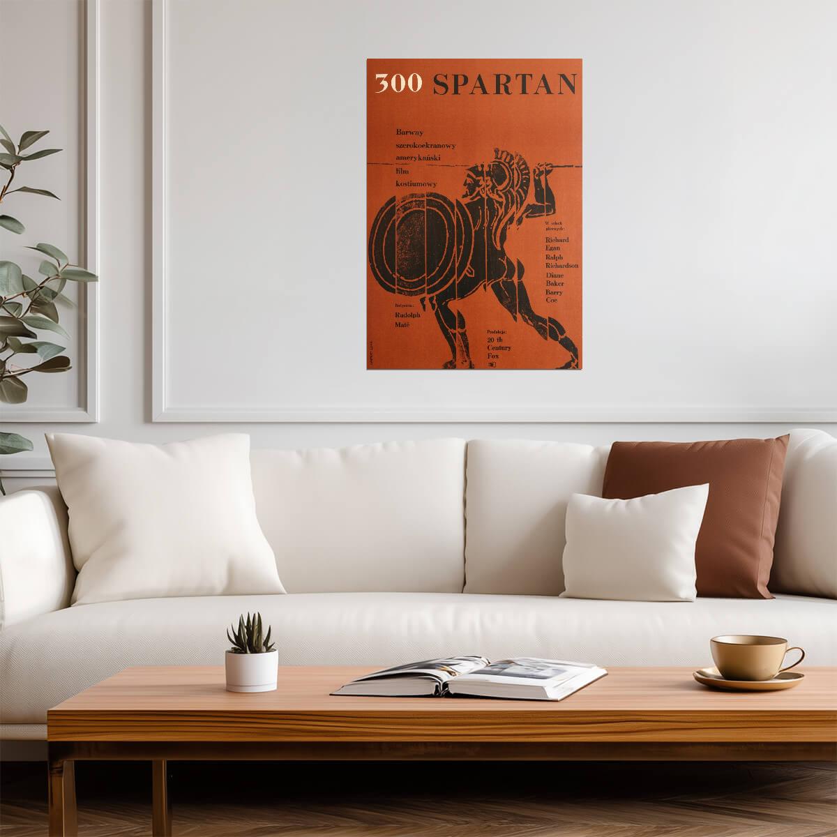 The 300 Spartans 1962 Poster | Polish Movie Art Print - Movies & TV Poster