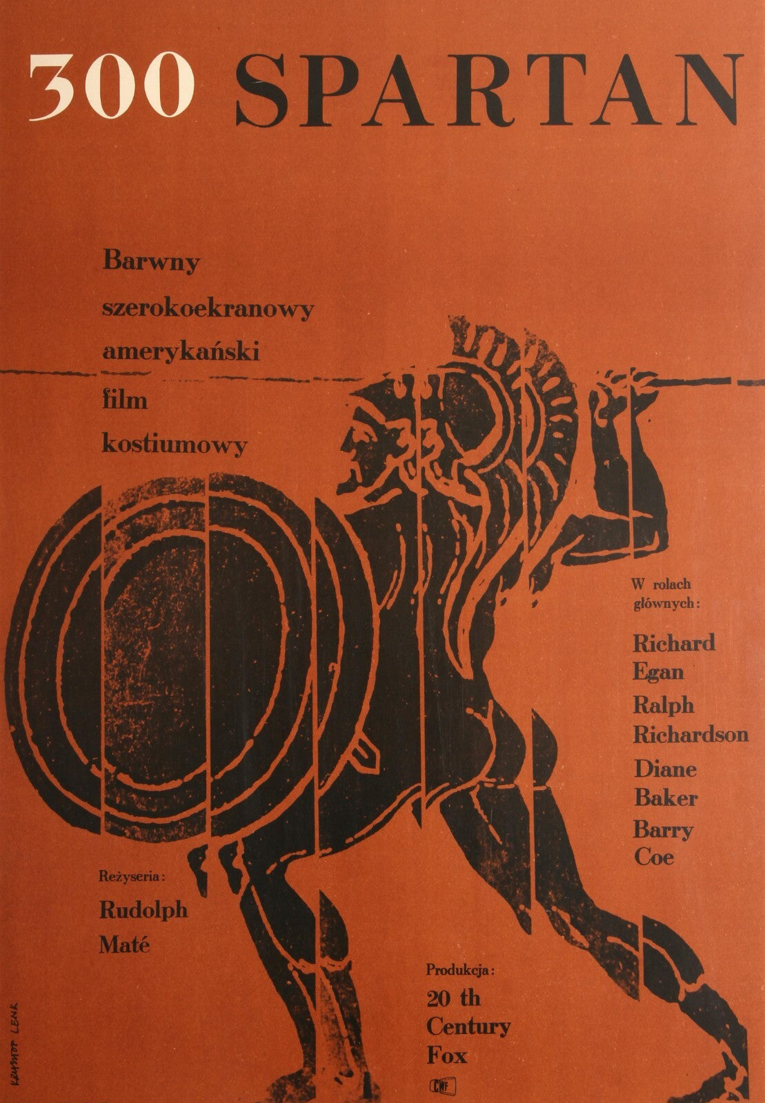The 300 Spartans 1962 Poster | Polish Movie Art Print - Movies & TV Poster