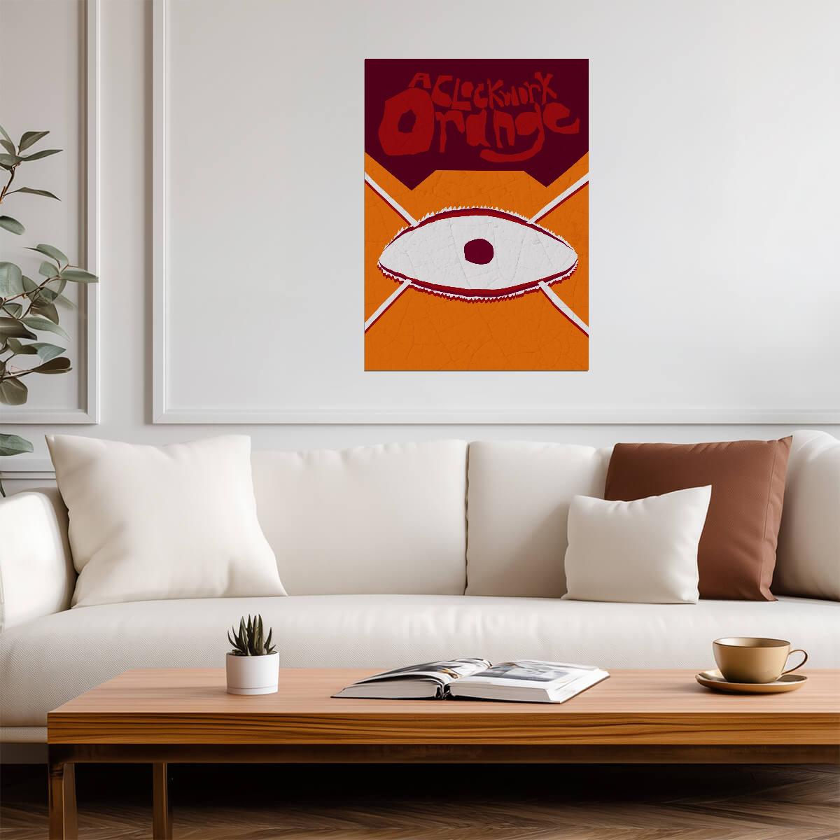 A Clockwork Orange Poster | Red Eye Movie Graphic Print - Movies & TV Poster