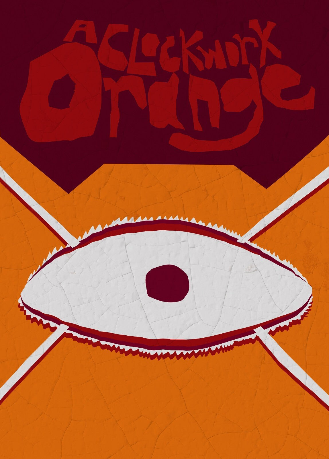A Clockwork Orange Poster | Red Eye Movie Graphic Print - Movies & TV Poster