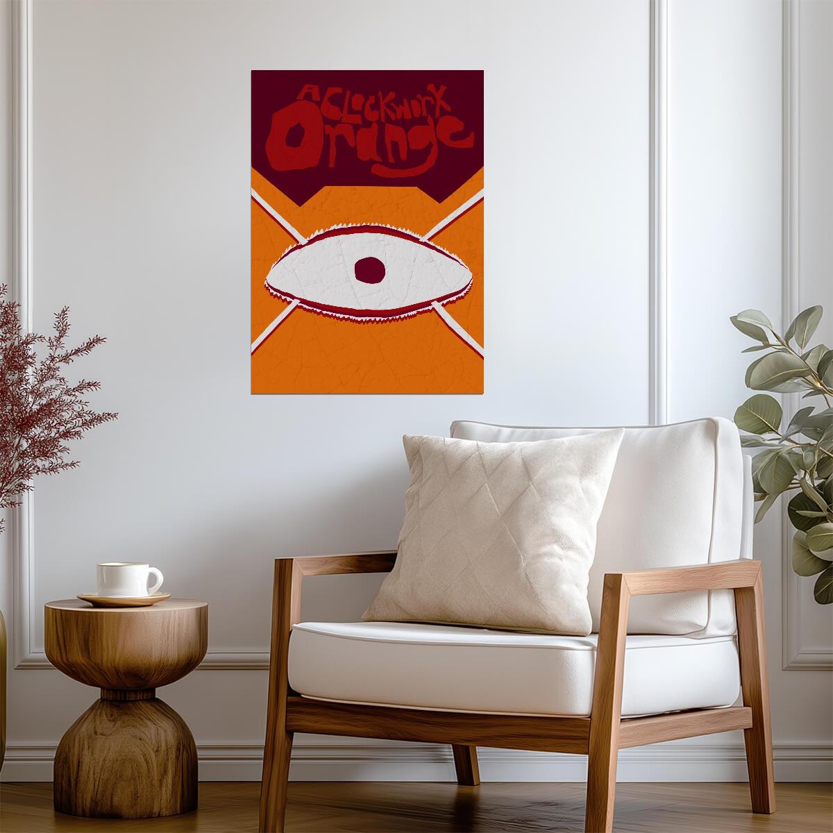 A Clockwork Orange Poster | Red Eye Movie Graphic Print - Movies & TV Poster