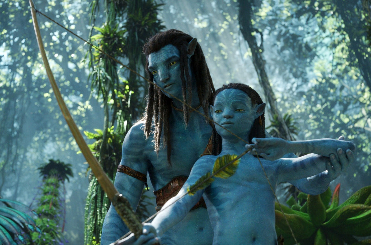 Avatar The Way of Water Movie Poster | Jake Sully with Bow and Child - Movies & TV Poster