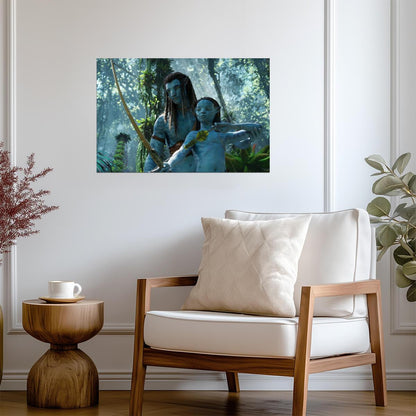 Avatar The Way of Water Movie Poster | Jake Sully with Bow and Child - Movies & TV Poster