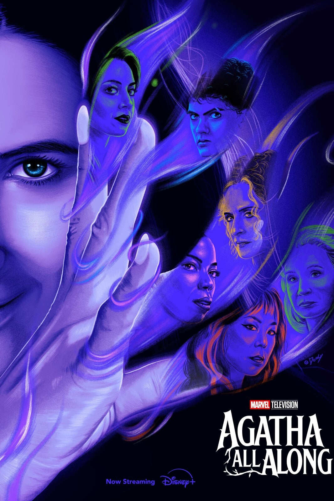 Agatha All Along Poster | Illustrated Coven Portraits - Movies & TV Poster