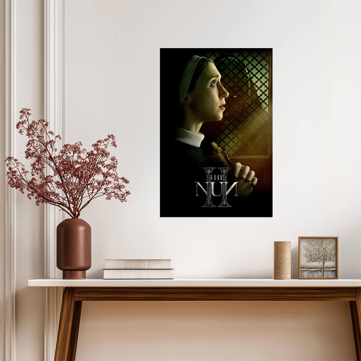 The Nun II Movie Poster | Sister Irene with a Cross - Movies & TV Poster