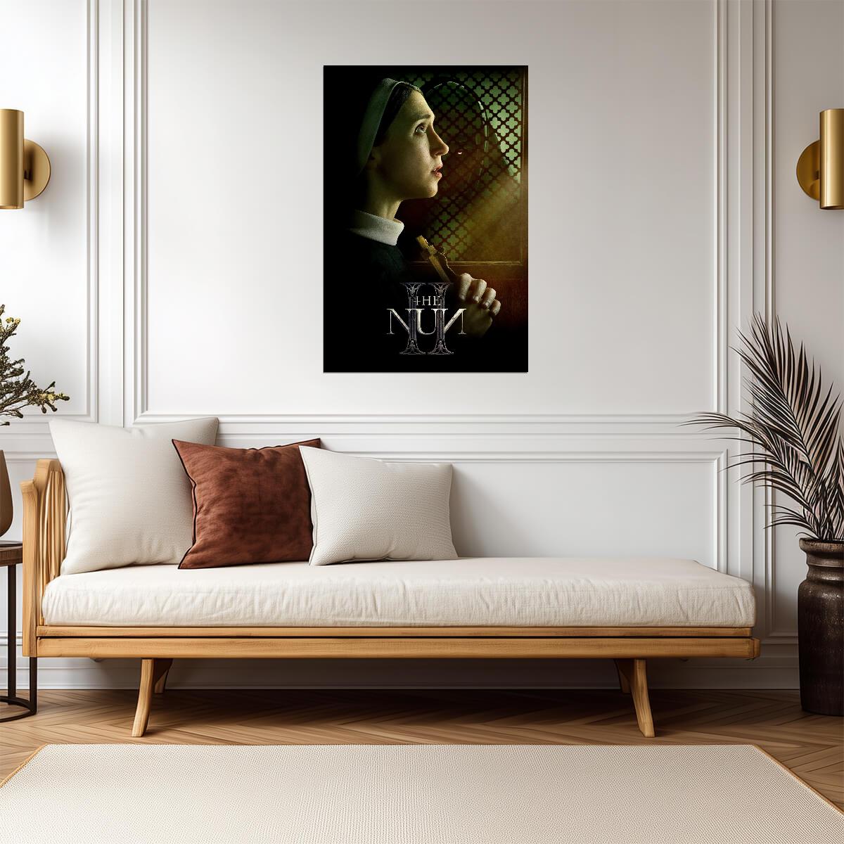 The Nun II Movie Poster | Sister Irene with a Cross - Movies & TV Poster