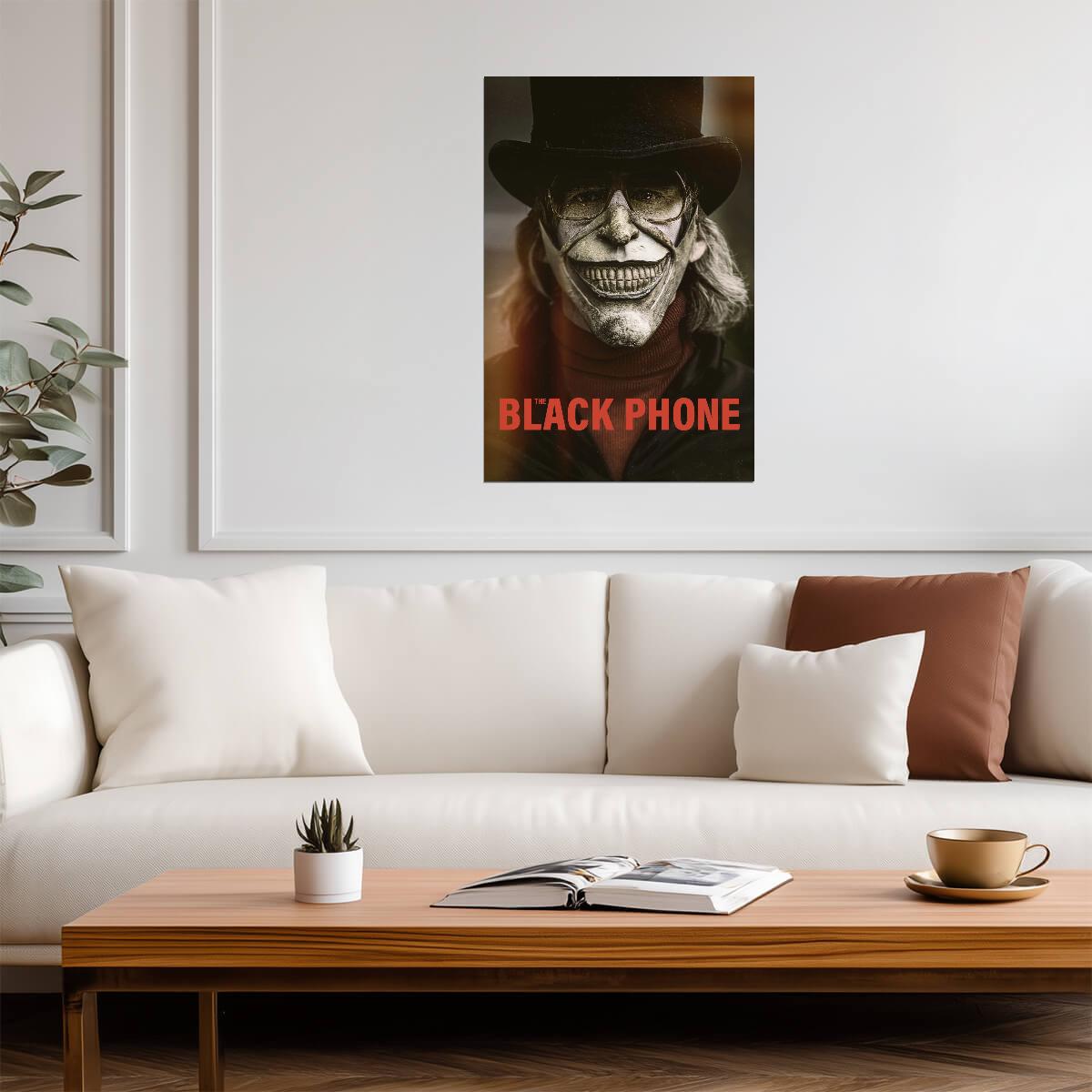 The Black Phone Movie Poster | The Grabber in a Top Hat and Glasses - Movies & TV Poster