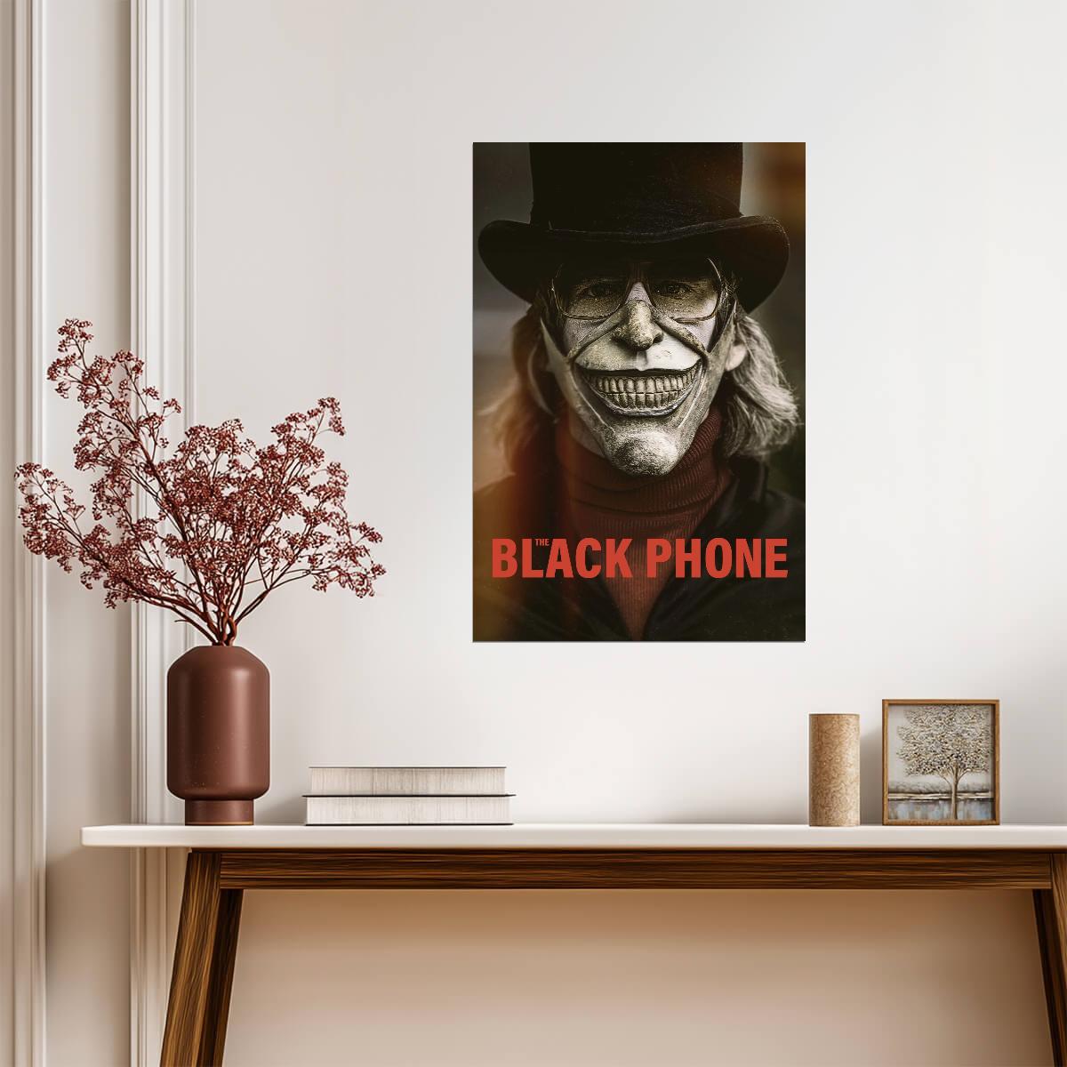The Black Phone Movie Poster | The Grabber in a Top Hat and Glasses - Movies & TV Poster
