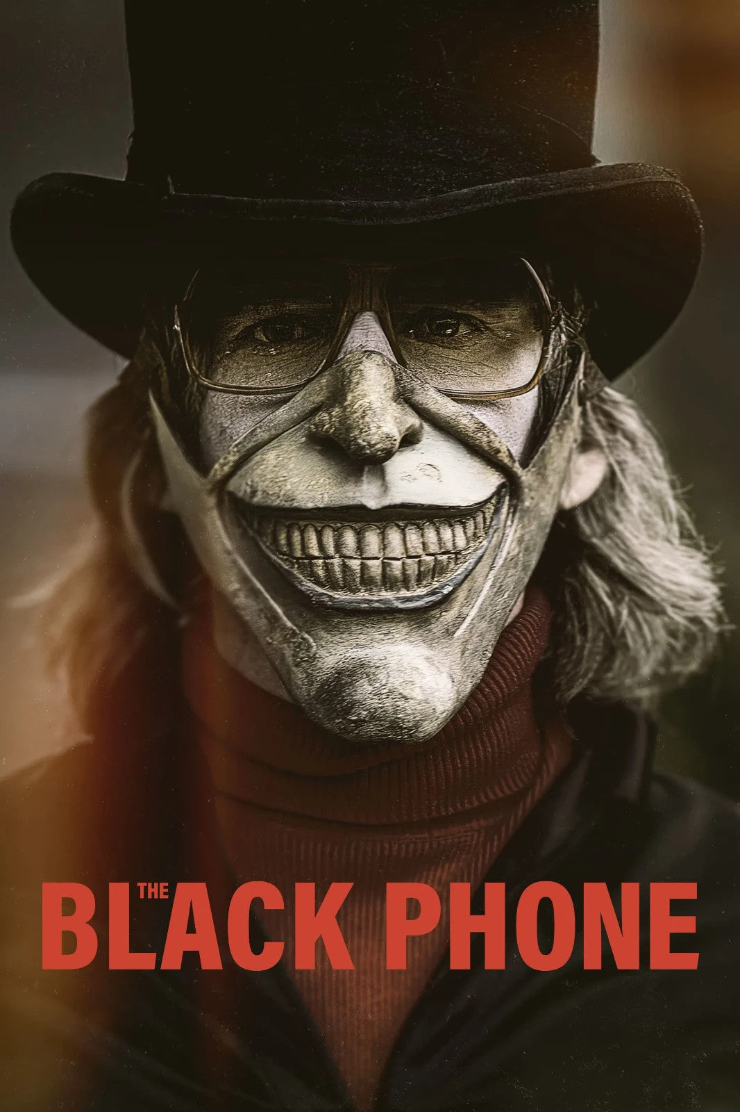The Black Phone Movie Poster | The Grabber in a Top Hat and Glasses - Movies & TV Poster