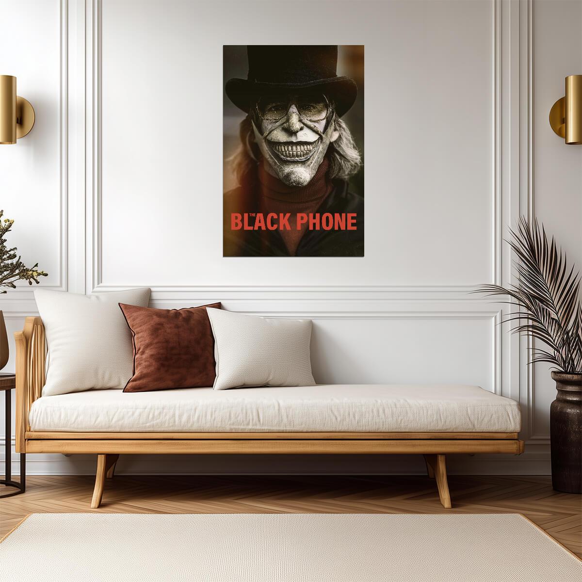 The Black Phone Movie Poster | The Grabber in a Top Hat and Glasses - Movies & TV Poster