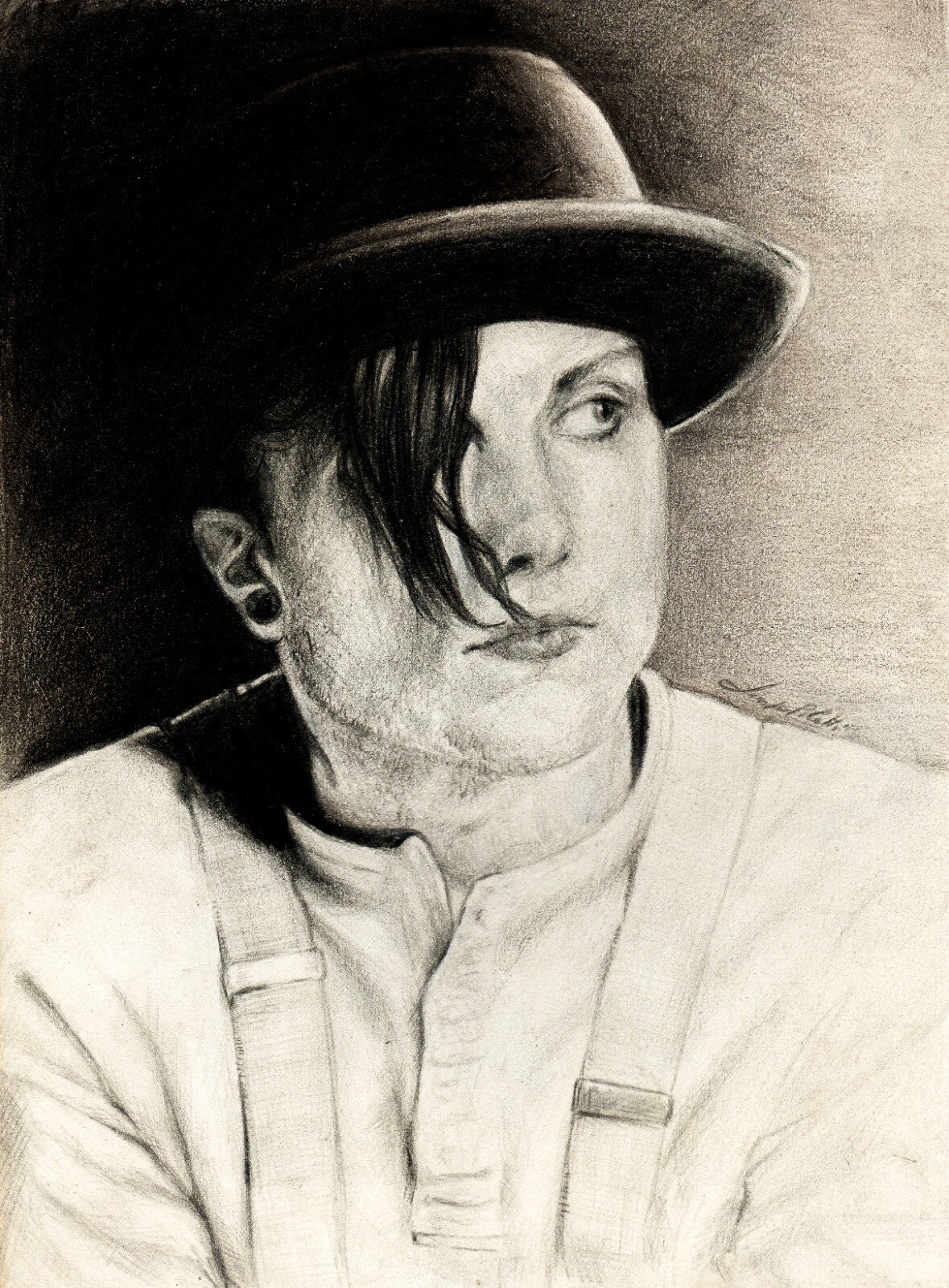 A Clockwork Orange Poster | Alex in a Bowler Hat Portrait Drawing - Movies & TV Poster
