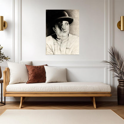 A Clockwork Orange Poster | Alex in a Bowler Hat Portrait Drawing - Movies & TV Poster