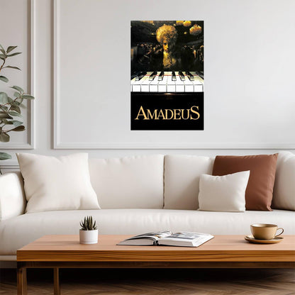 Amadeus 1984 Movie Poster | Tom Hulce as Mozart at the Piano - Movies & TV Poster