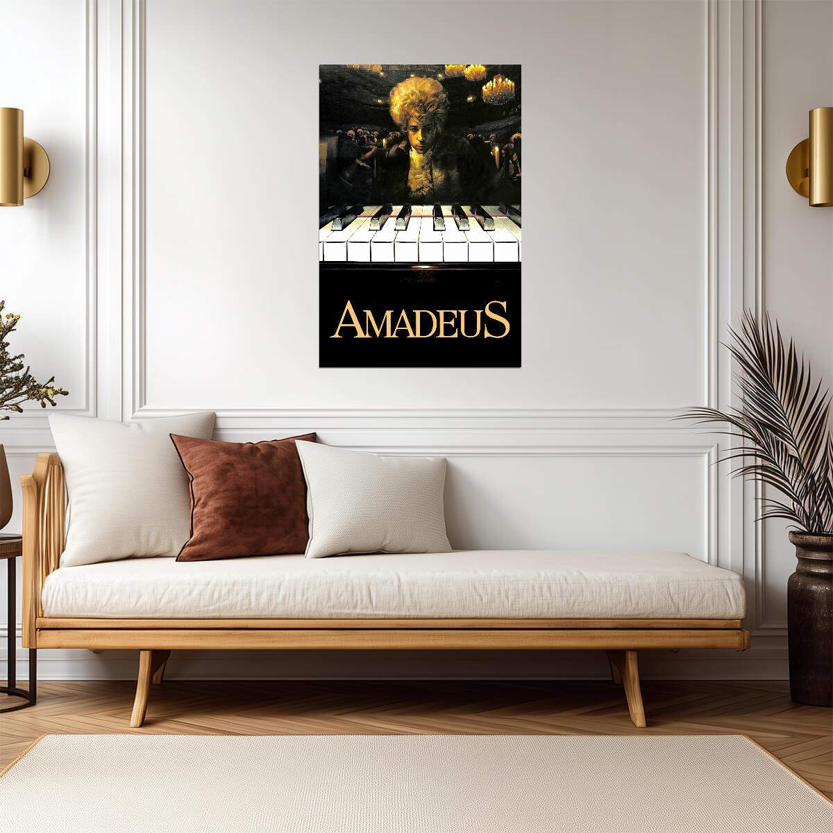 Amadeus 1984 Movie Poster | Tom Hulce as Mozart at the Piano - Movies & TV Poster