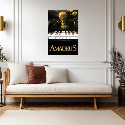 Amadeus 1984 Movie Poster | Tom Hulce as Mozart at the Piano - Movies & TV Poster