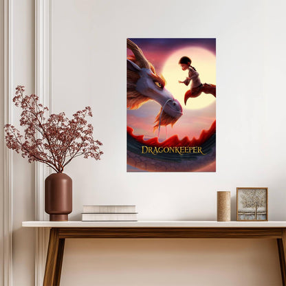 Dragonkeeper Movie Poster | Ping and the Dragon at Sunset - Movies & TV Poster