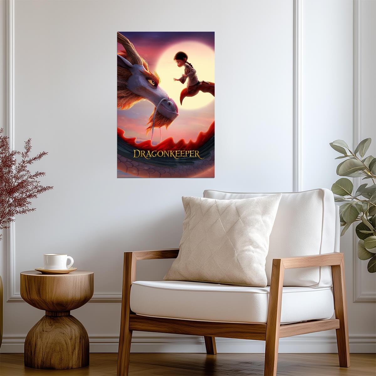 Dragonkeeper Movie Poster | Ping and the Dragon at Sunset - Movies & TV Poster