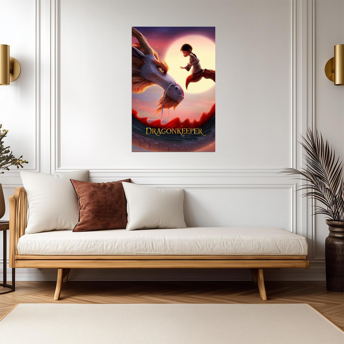 Dragonkeeper Movie Poster | Ping and the Dragon at Sunset - Movies & TV Poster