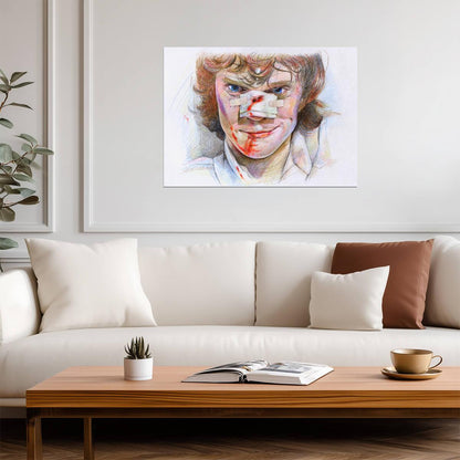 A Clockwork Orange Poster | Alex in Hospital Illustrated Portrait - Movies & TV Poster