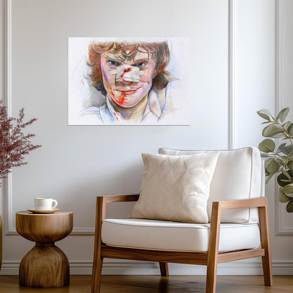 A Clockwork Orange Poster | Alex in Hospital Illustrated Portrait - Movies & TV Poster