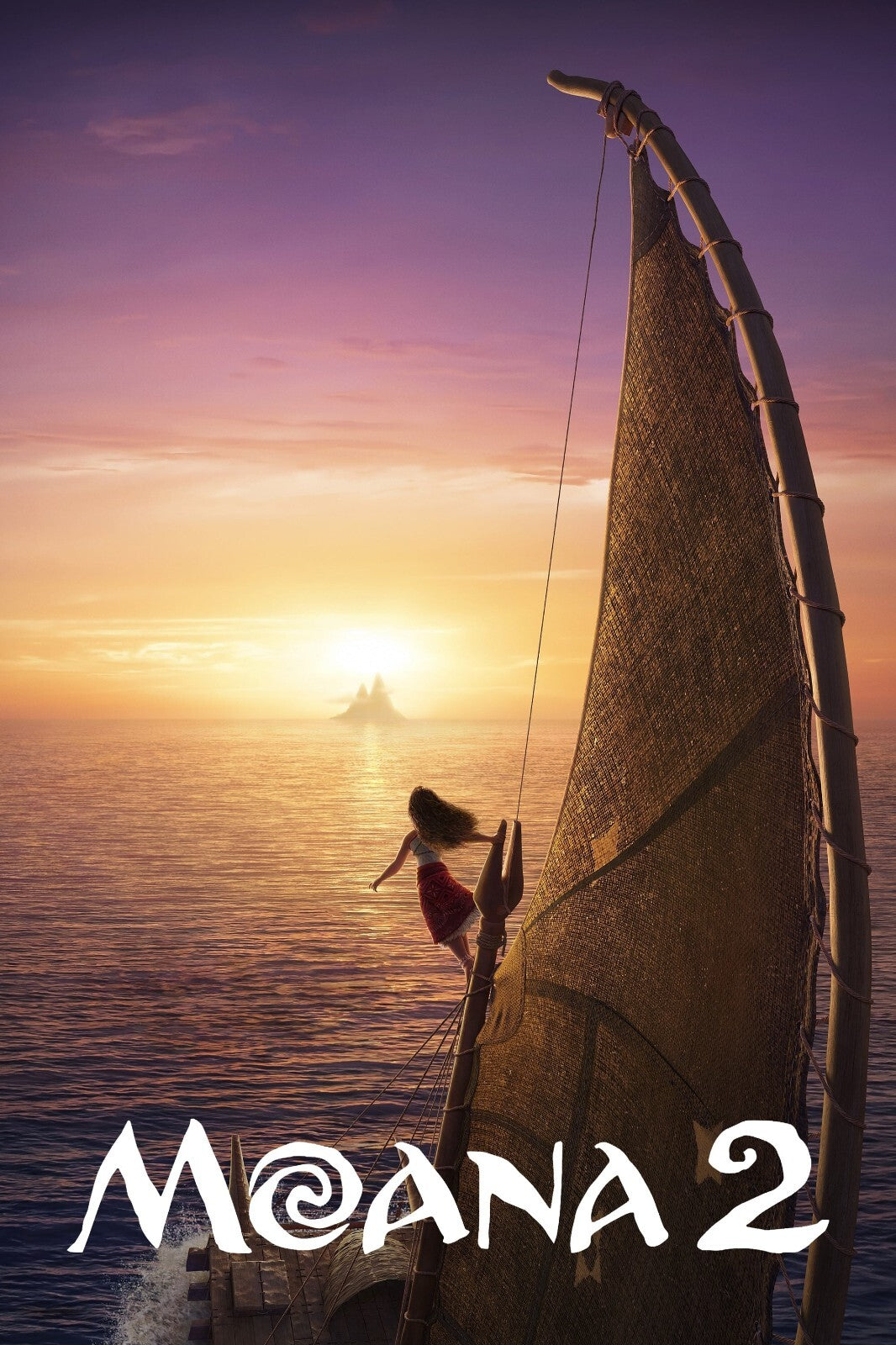 Moana 2 Movie Poster | Sailing into the Sunset - Movies & TV Poster