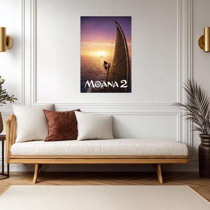Moana 2 Movie Poster | Sailing into the Sunset - Movies & TV Poster