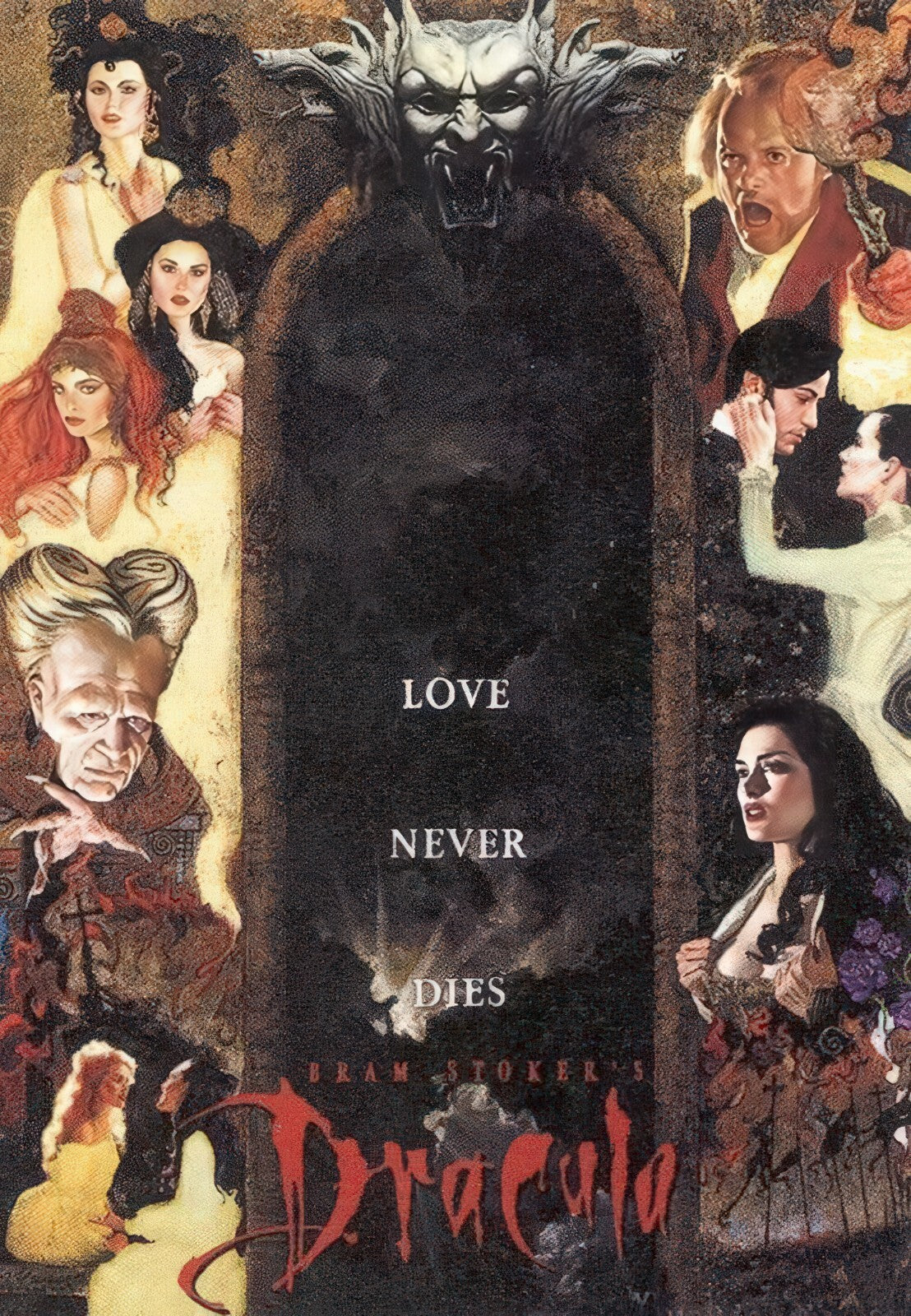 Bram Stoker's Dracula 1992 Movie Poster | Love Never Dies Cast Collage - Movies & TV Poster