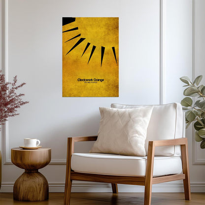 A Clockwork Orange Poster | Minimalist Eye and Eyelash Graphic - Movies & TV Poster