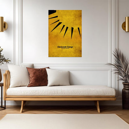 A Clockwork Orange Poster | Minimalist Eye and Eyelash Graphic - Movies & TV Poster