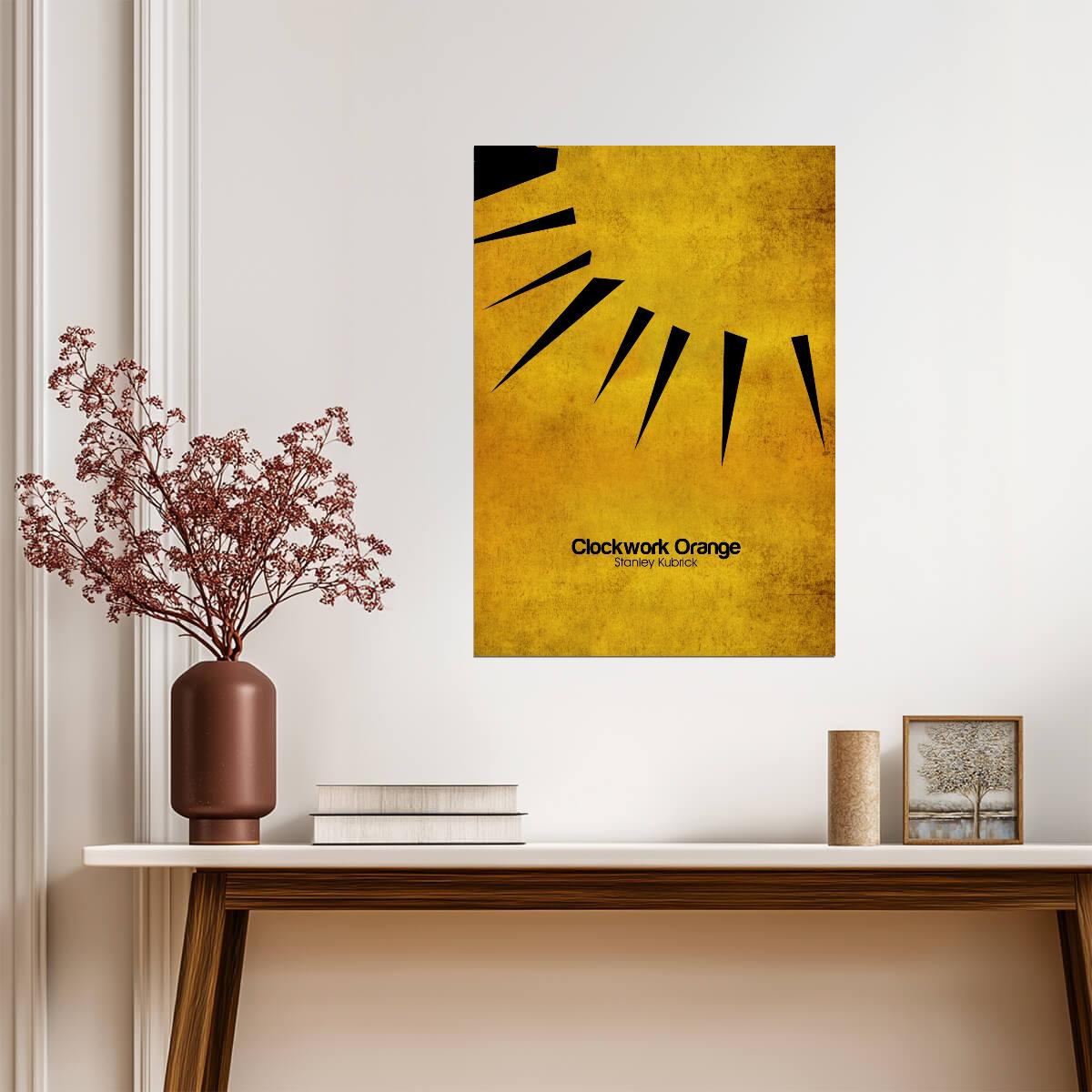 A Clockwork Orange Poster | Minimalist Eye and Eyelash Graphic - Movies & TV Poster