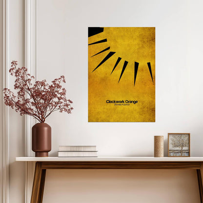 A Clockwork Orange Poster | Minimalist Eye and Eyelash Graphic - Movies & TV Poster
