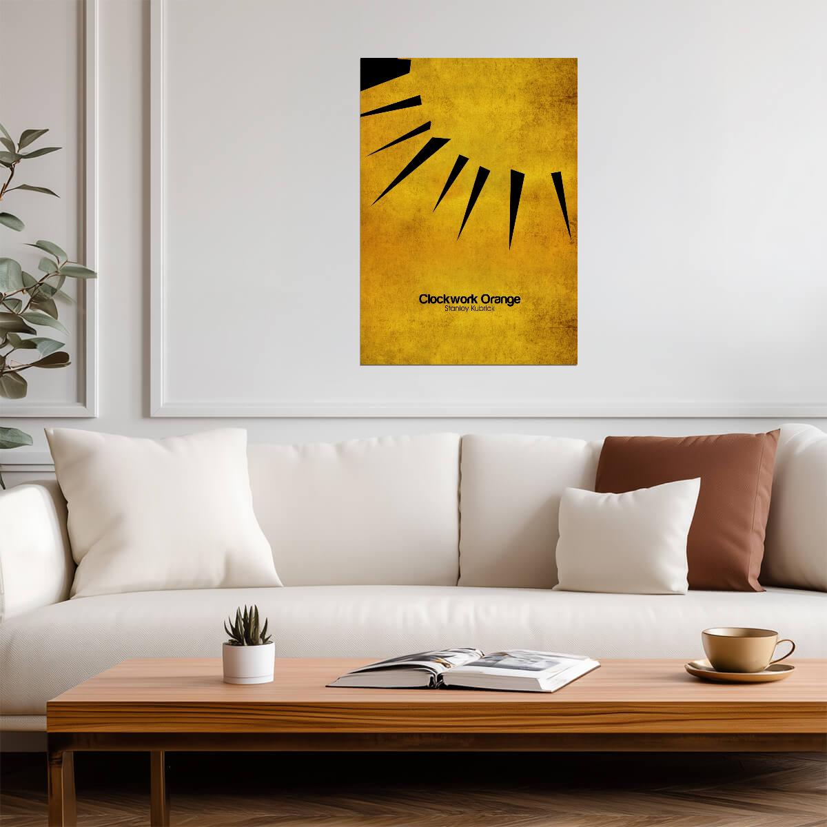 A Clockwork Orange Poster | Minimalist Eye and Eyelash Graphic - Movies & TV Poster