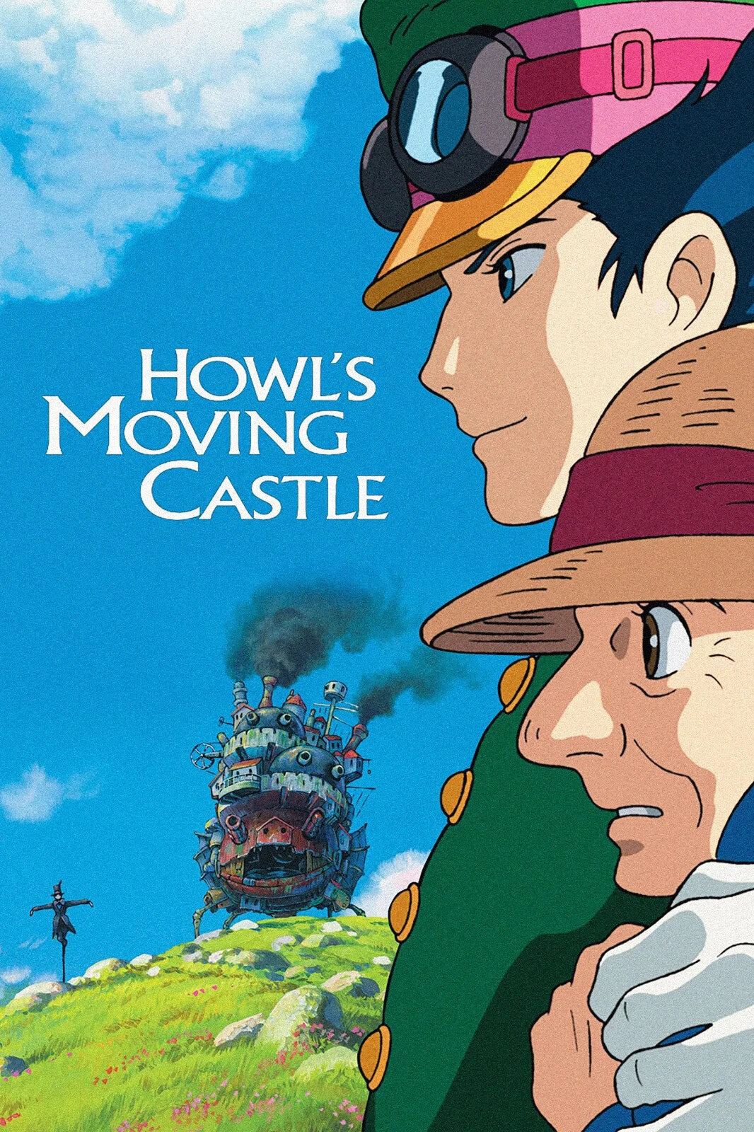 Howl's Moving Castle Movie Poster | Sophie and the Castle | Blue Sky Portrait Collage - Anime Poster