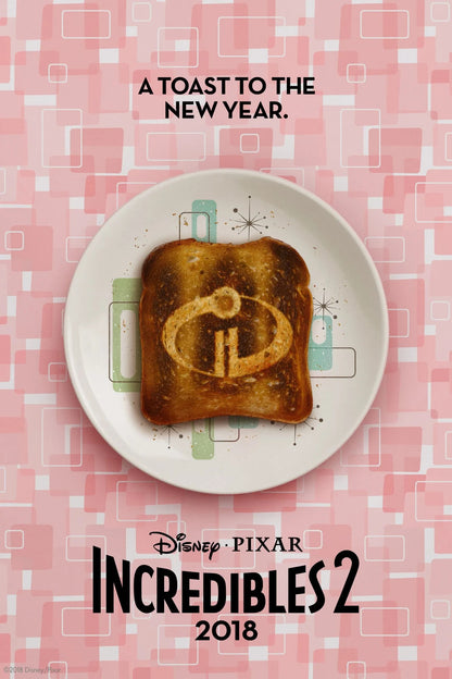 Incredibles 2 Movie Poster | A Toast to the New Year - Movies & TV Poster