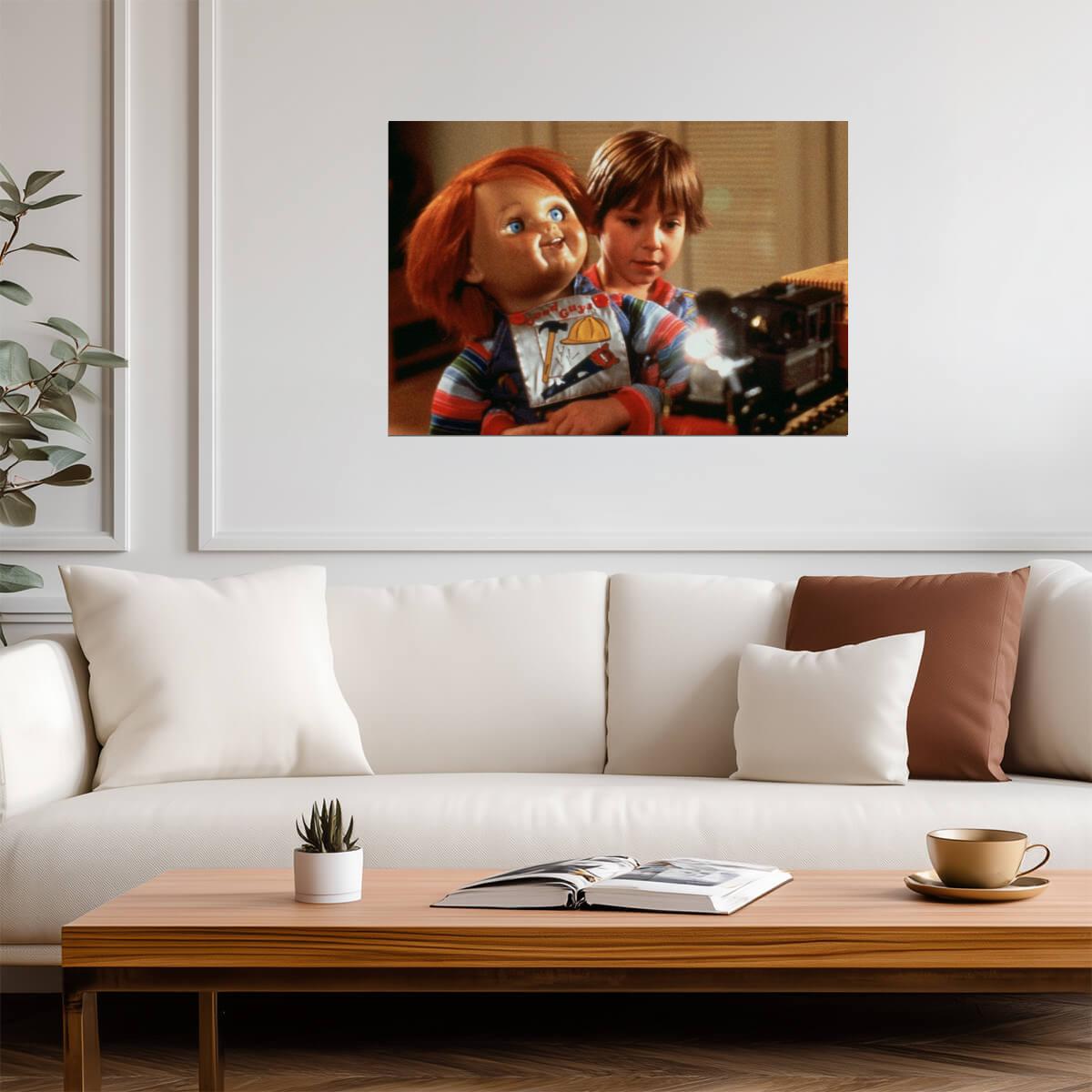 Child's Play 1988 Movie Poster | Andy Barclay with the Good Guys Doll - Movies & TV Poster