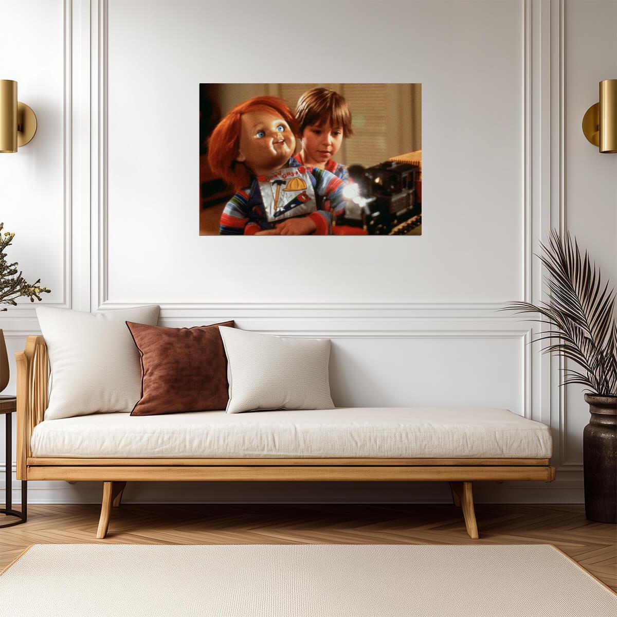 Child's Play 1988 Movie Poster | Andy Barclay with the Good Guys Doll - Movies & TV Poster