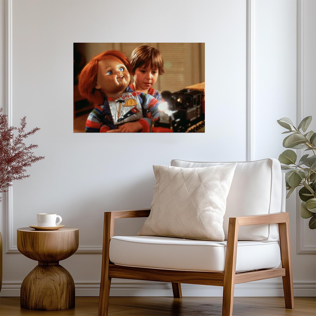 Child's Play 1988 Movie Poster | Andy Barclay with the Good Guys Doll - Movies & TV Poster