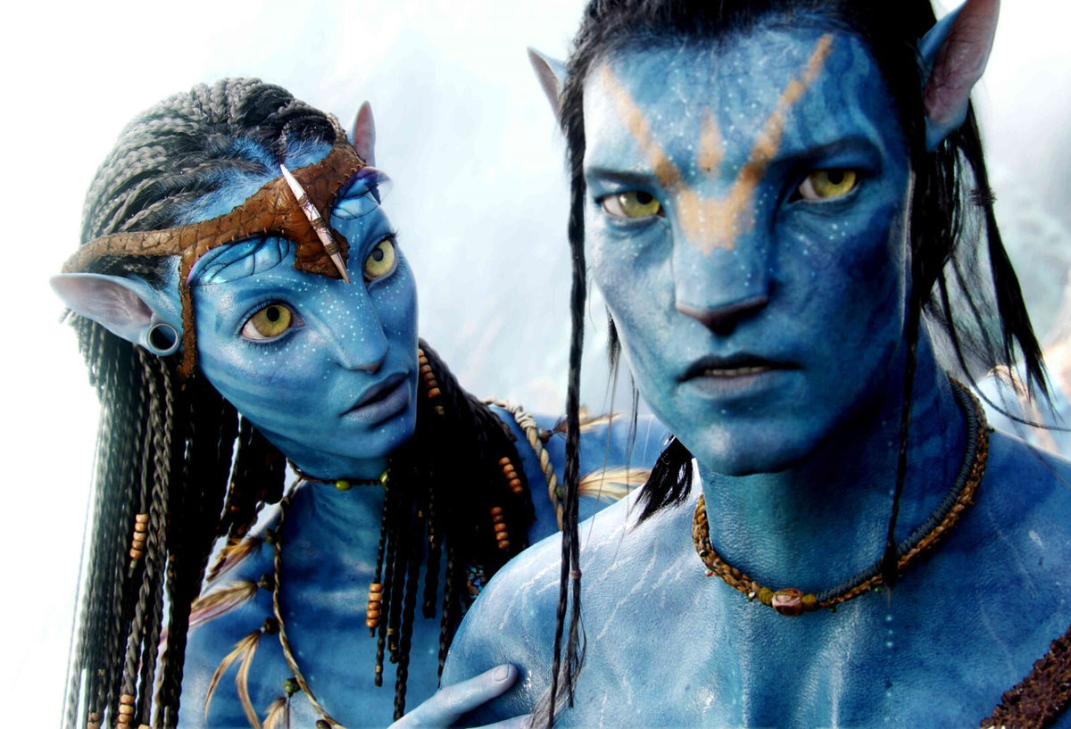 Avatar 2009 Movie Poster | Jake and Neytiri with Drawn Bow - Movies & TV Poster