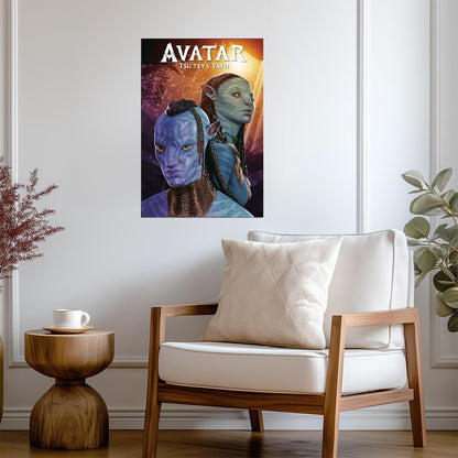 Avatar Tsu’tey’s Path Comic Poster | Na’vi Warrior Cover Art - Graphic & Art Poster