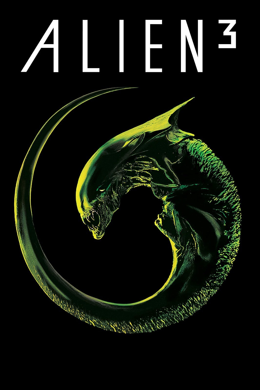 Alien 3 Movie Poster | Curled Xenomorph | Minimalist Print - Movies & TV Poster
