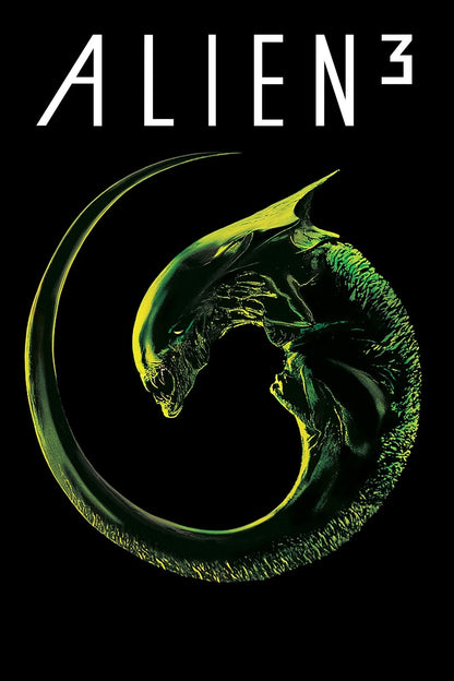 Alien 3 Movie Poster | Curled Xenomorph | Minimalist Print - Movies & TV Poster
