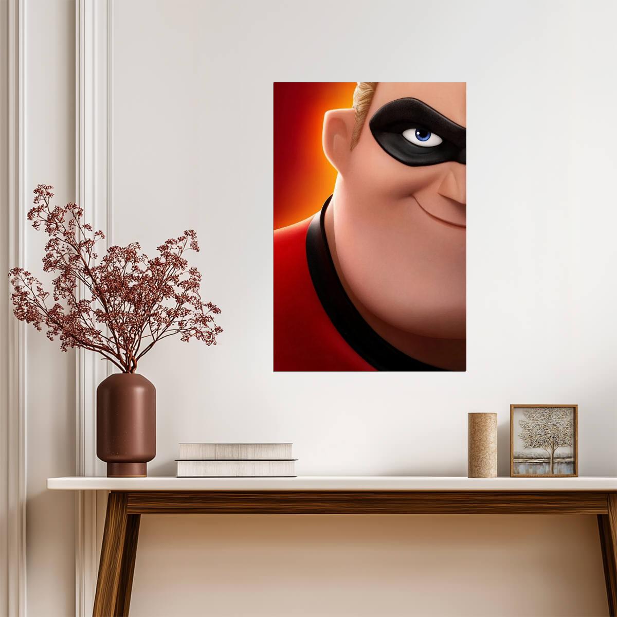 Incredibles 2 Movie Poster | Mr. Incredible Close-Up - Movies & TV Poster