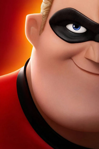 Incredibles 2 Movie Poster | Mr. Incredible Close-Up - Movies & TV Poster