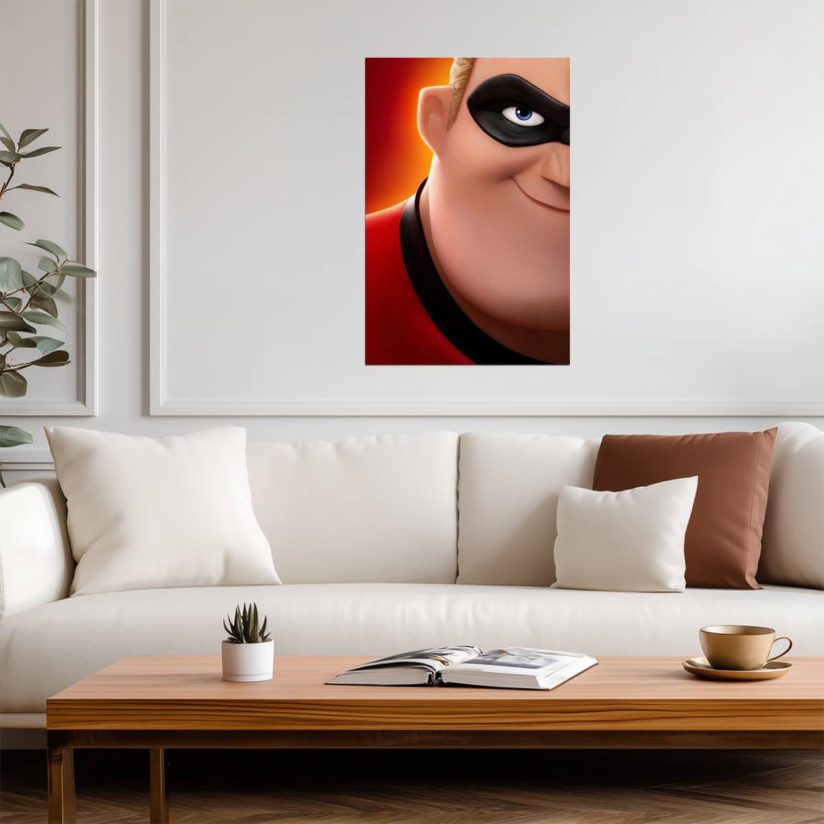 Incredibles 2 Movie Poster | Mr. Incredible Close-Up - Movies & TV Poster