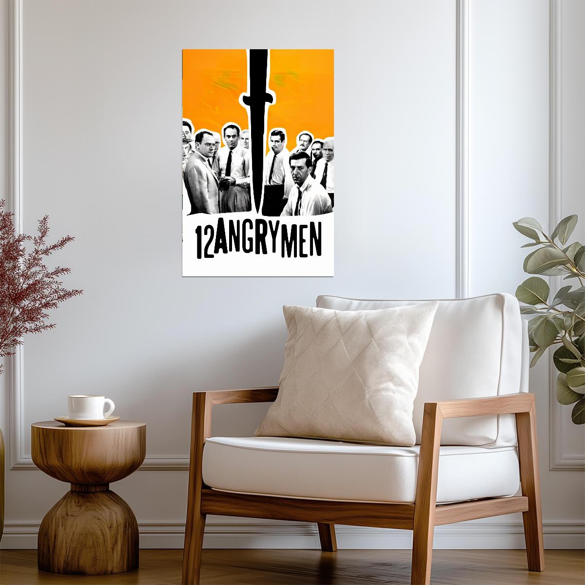 12 Angry Men Knife Poster | Jury Photo Collage Print - Movies & TV Poster