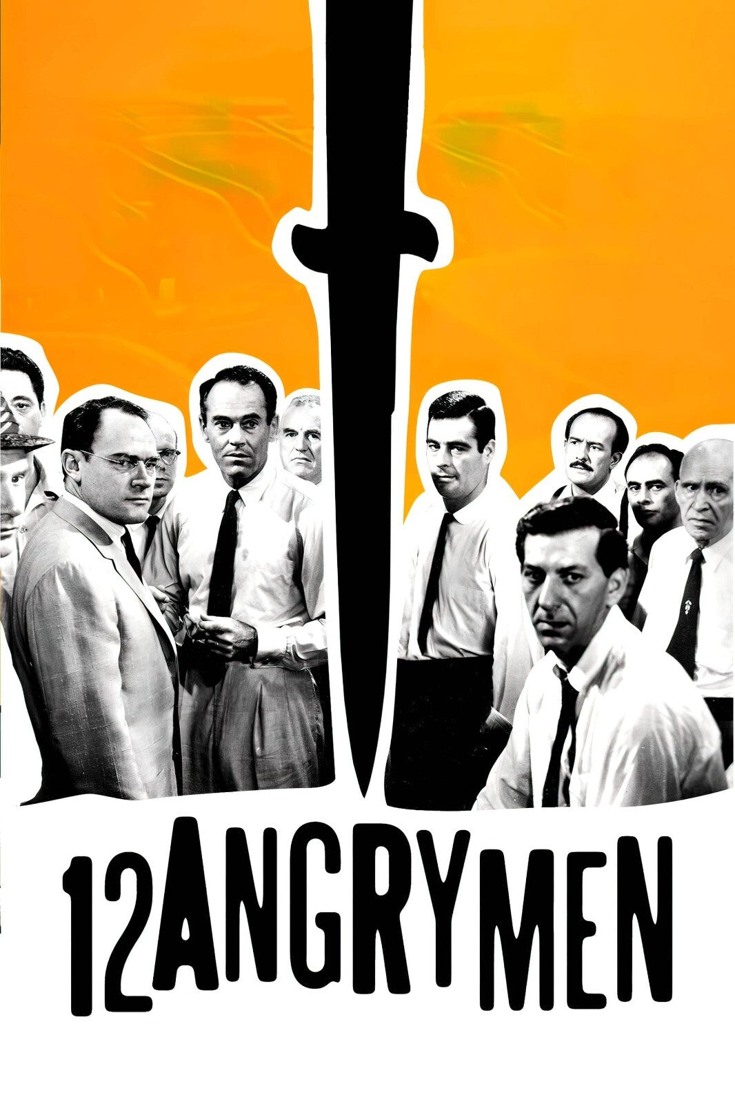 12 Angry Men Knife Poster | Jury Photo Collage Print - Movies & TV Poster