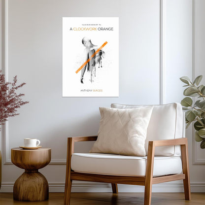 A Clockwork Orange Poster | Anthony Burgess Book Cover | Abstract Illustration - Type & Quotes Poster
