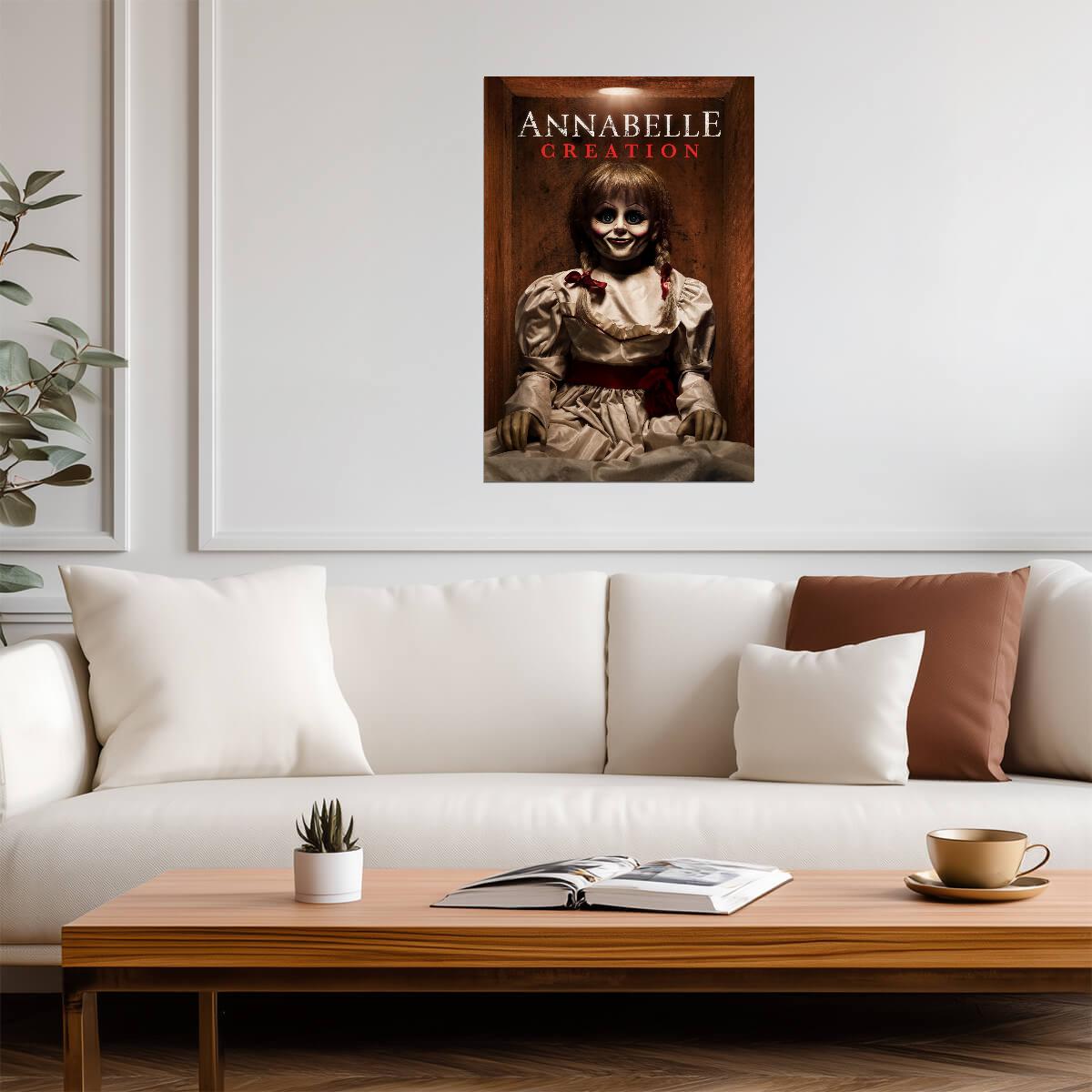 Annabelle Creation Movie Poster | Wooden Box Portrait - Movies & TV Poster