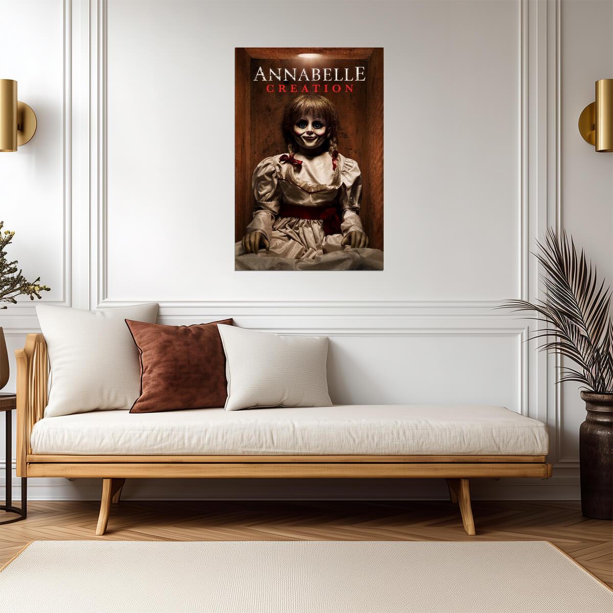 Annabelle Creation Movie Poster | Wooden Box Portrait - Movies & TV Poster
